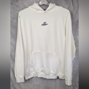 100 Thieves 2XL White Hoodie Heavyweight EUC